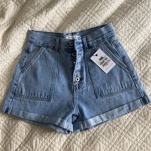 NWT DISSH Denim Button Fly Shorts